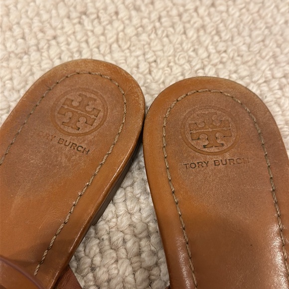 HOLIDAY SALE! 🎁 Camel leather Tory Burch Miller Sandals - Picture 4 of 7